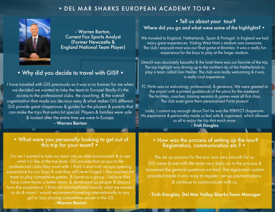 del mar global image sports tours