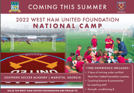 Image: Coming Soon! 2022 West Ham Camp & Tour